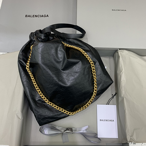 バレンシアガ ショルダーバッグスーパーコピー  BALENCIAGA CRUSH シリーズ　ごみ袋