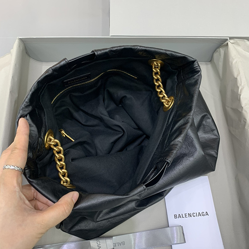バレンシアガ ショルダーバッグスーパーコピー  BALENCIAGA CRUSH シリーズ　ごみ袋
