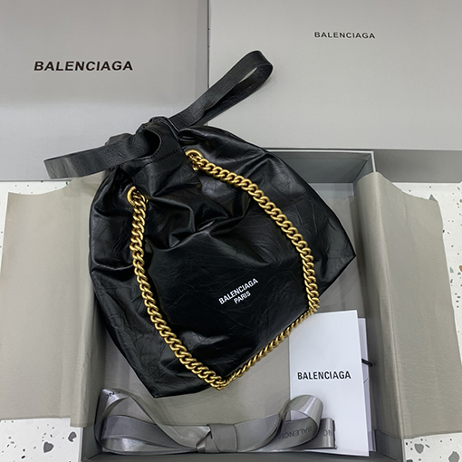 バレンシアガ ショルダーバッグ コピー BALENCIAGA CRUSH シリーズ ごみ袋 スモールサイズ