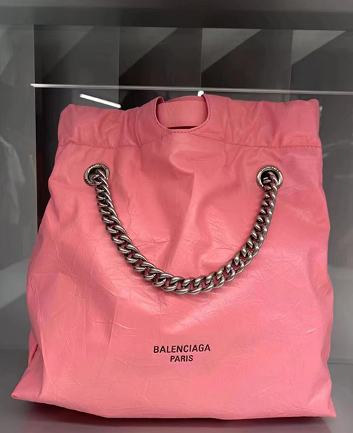 バレンシアガ ショルダーバッグ コピー BALENCIAGA CRUSH シリーズ ごみ袋 スモールサイズ