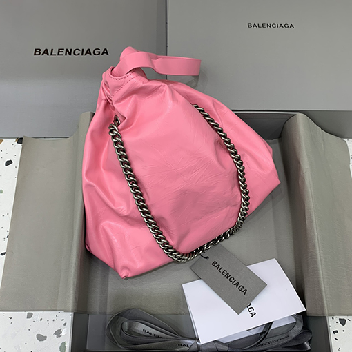 バレンシアガ ショルダーバッグ コピー BALENCIAGA CRUSH シリーズ ごみ袋 スモールサイズ