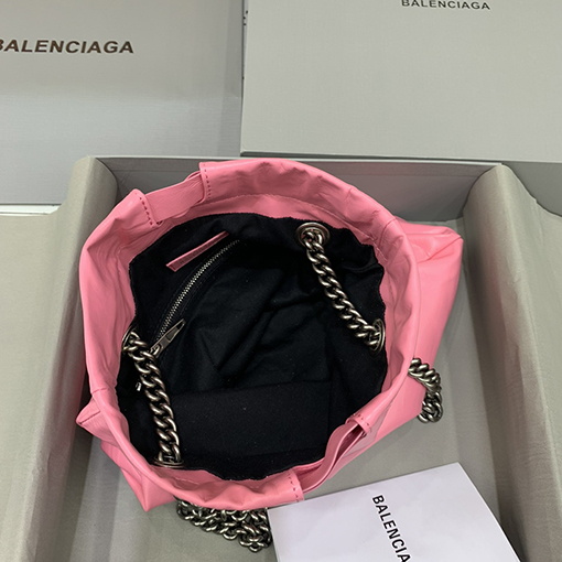 バレンシアガ ショルダーバッグ コピー BALENCIAGA CRUSH シリーズ ごみ袋 スモールサイズ