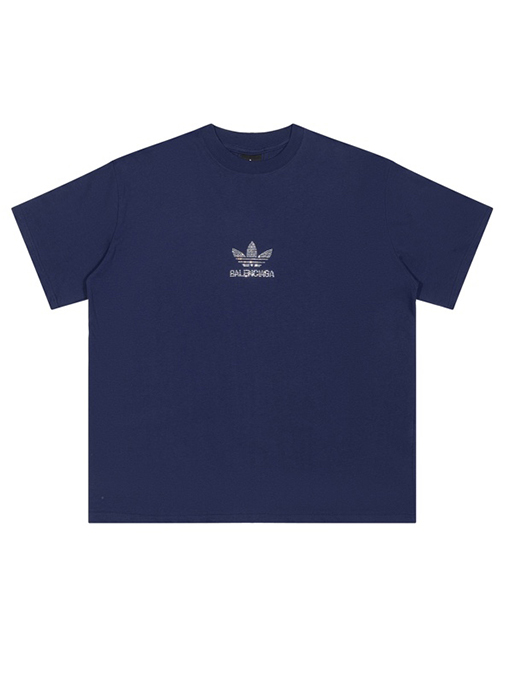 アディダス x バレンシアガ コラボ ホットドリルロゴ半袖Tシャツスーパーコピー