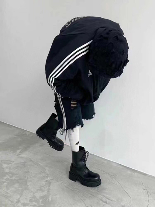 バレンシアガ×アディダス コラボ デニムショートパンツ