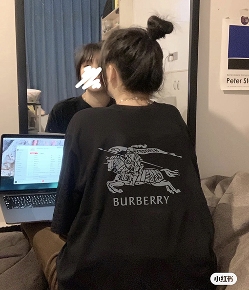 バーバリー半袖Tシャツ スーパーコピー BURBERRY 戦馬ロゴプリントのショートスリーブTシャツ
