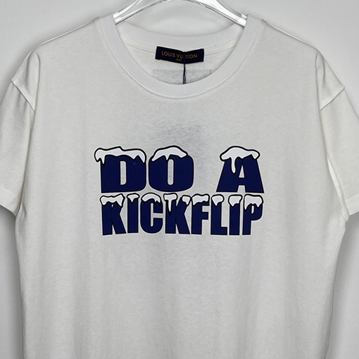 ルイヴィトン  半袖Tシャツ スーパーコピー   スノーマウンテンロゴTシャツ