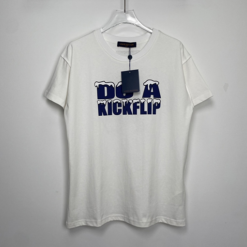ルイヴィトン  半袖Tシャツ スーパーコピー   スノーマウンテンロゴTシャツ