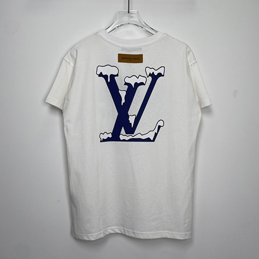 ルイヴィトン  半袖Tシャツ スーパーコピー   スノーマウンテンロゴTシャツ