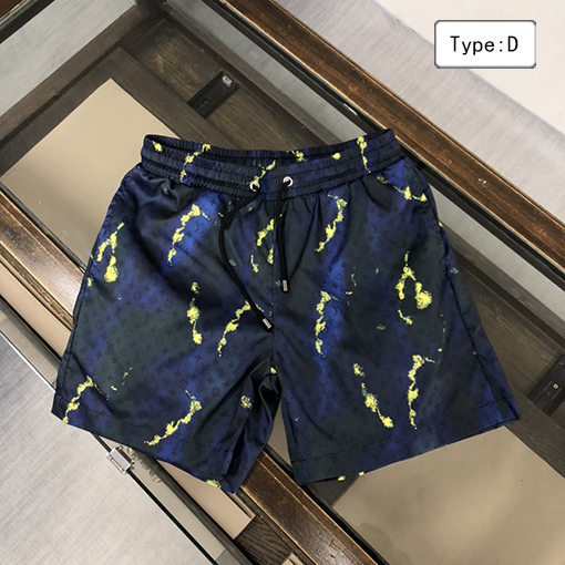ルイヴィトン ビーチパンツ マルチカラー花柄ビーチパンツ 涼しいネット裏地付き(M-3XL)