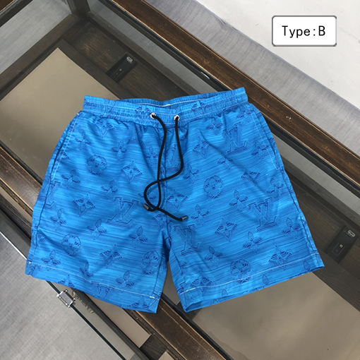 ルイヴィトン ビーチパンツ マルチカラー花柄ビーチパンツ 涼しいネット裏地付き(M-3XL)