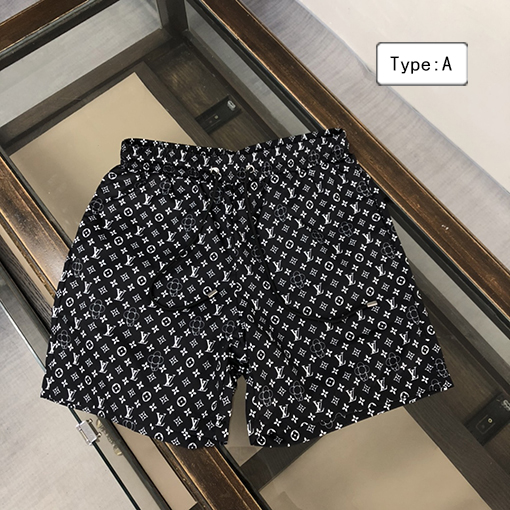 ルイヴィトン ビーチパンツ マルチカラー花柄ビーチパンツ 涼しいネット裏地付き(M-3XL)
