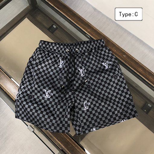 ルイヴィトン ビーチパンツ マルチカラー花柄ビーチパンツ 涼しいネット裏地付き(M-3XL)
