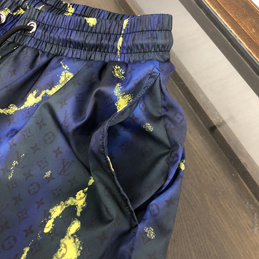 ルイヴィトン ビーチパンツ マルチカラー花柄ビーチパンツ 涼しいネット裏地付き(M-3XL)