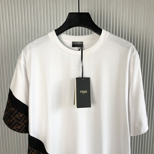 フェンディ半袖Tシャツ コピー FENDI パッチワーク メンズファッション通販 2色
