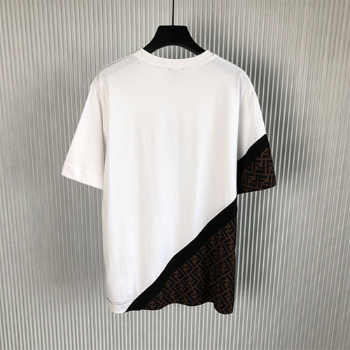 フェンディ半袖Tシャツ コピー FENDI パッチワーク メンズファッション通販 2色