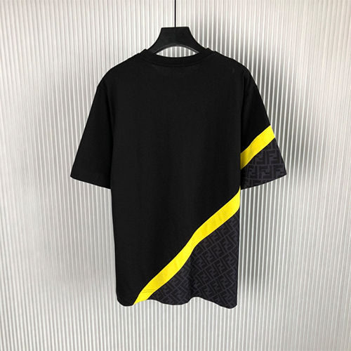 フェンディ半袖Tシャツ コピー FENDI パッチワーク メンズファッション通販 2色