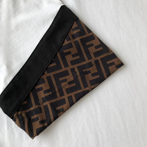 フェンディ半袖Tシャツ コピー FENDI パッチワーク メンズファッション通販 2色