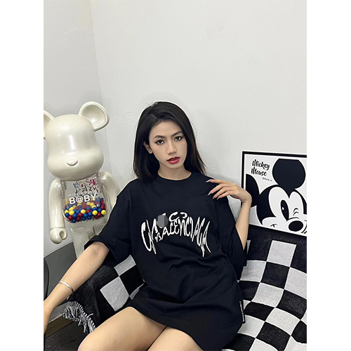 グッチ × バレンシアガ  コラボ プリント半袖Tシャツ GUCCIスーパーコピー 半袖Tシャツ