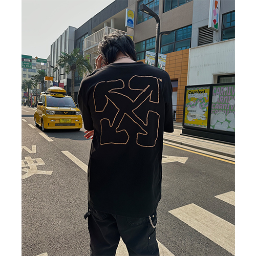 オフホワイトコピー 半袖Tシャツ コピー OFF-WHITE ロゴ 刺繍