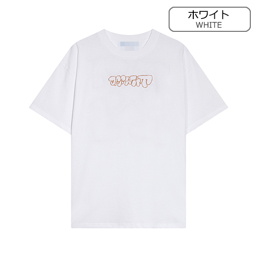 オフホワイトコピー 半袖Tシャツ コピー OFF-WHITE ロゴ 刺繍