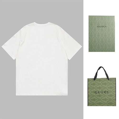 グッチ × バレンシアガ コラボ プリント半袖Tシャツ GUCCIスーパーコピー 半袖Tシャツ