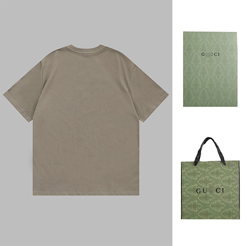 グッチ × バレンシアガ コラボ プリント半袖Tシャツ GUCCIスーパーコピー 半袖Tシャツ