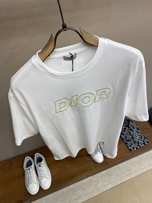 ディオール短袖Tシャツ スーパーコピ DIOR刺繍 Tシャツ