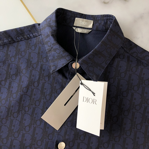 ディオール シャツ DIOR コットンデニム花柄ショートスリーブシャツ セットアップお勧め