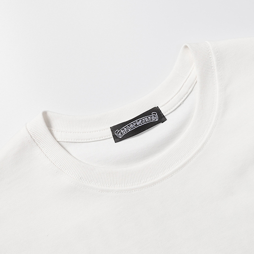 コラボ オフホワイト x クロムハーツの刺繍クロス短袖Tシャツ