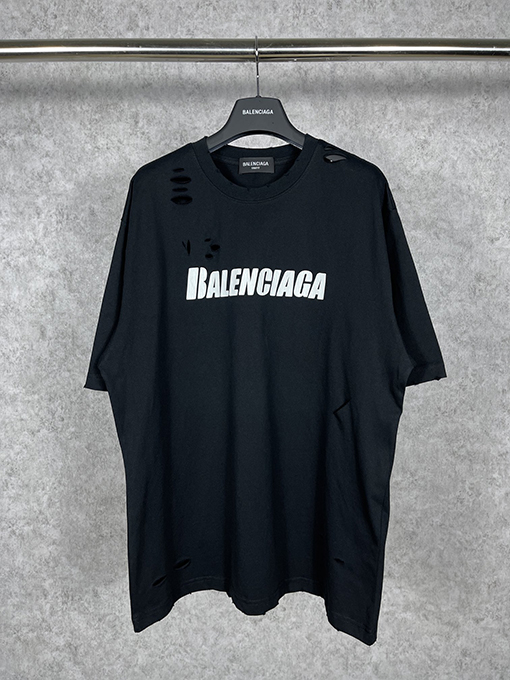 バレンシアガ  半袖Tシャツ スーパーコピー BALENCIAGA ロゴプリント