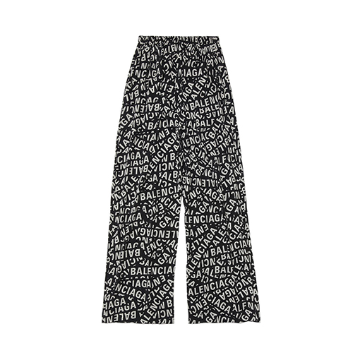 バレンシアガ スウェットパンツ スーパーコピー ロゴストリップスワイドパンツ