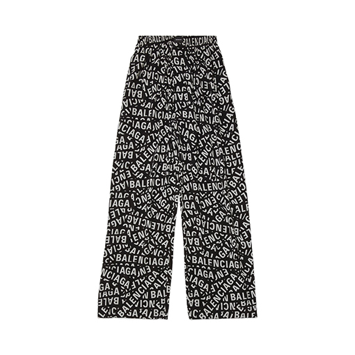 バレンシアガ スウェットパンツ スーパーコピー ロゴストリップスワイドパンツ