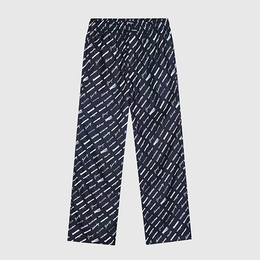 バレンシアガ スウェットパンツ コピー   Logomania All Over ワイドレッグパンツ