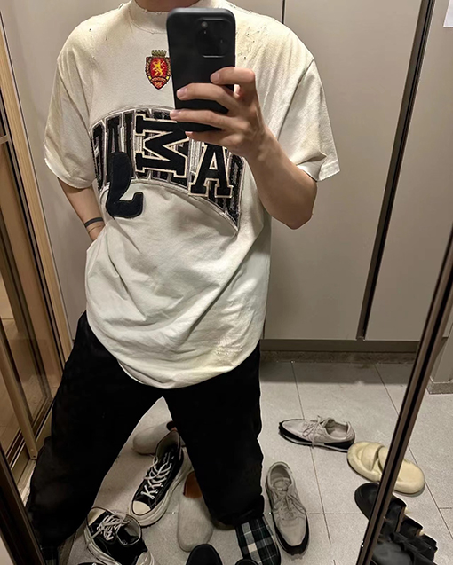 バレンシアガ 半袖Tシャツ スーパーコピー BALENCIAGAウォッシュ Tシャツ