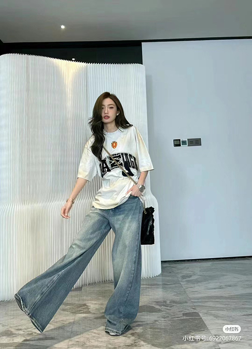 バレンシアガ 半袖Tシャツ スーパーコピー BALENCIAGAウォッシュ Tシャツ