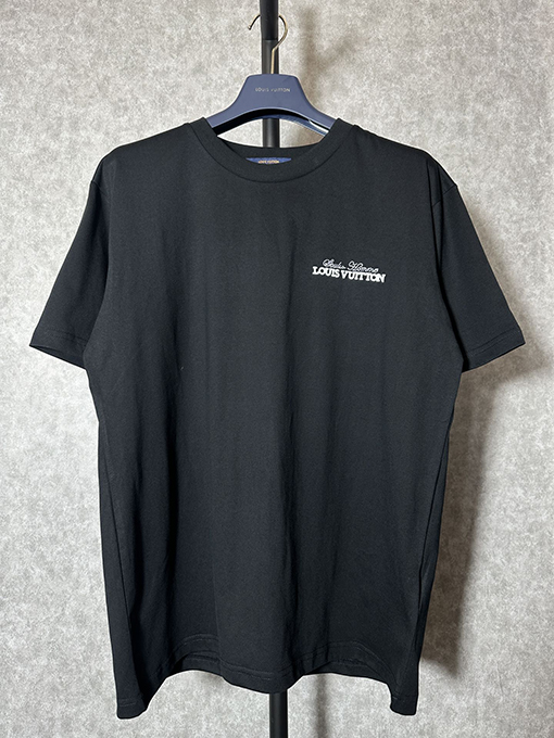 ヴィトン 短袖Tシャツ スーパーコピー   LVサンフラワーレターパッチ刺繍ショートスリーブTシャツ