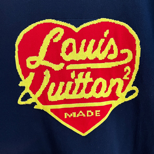 ヴィトン 短袖Tシャツ コピー Louis Vuitton ハートモチーフの編みセーターショートスリーブ