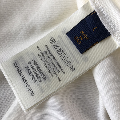ヴィトン 半袖Tシャツ コピー Louis Vuitton ビーズグラデーションロゴの半袖Tシャツ