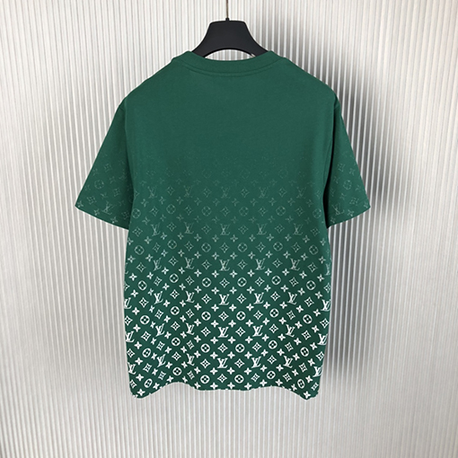 ヴィトン 半袖Tシャツ コピー Louis Vuitton グラデーション モノグラムプリント半袖Tシャツ