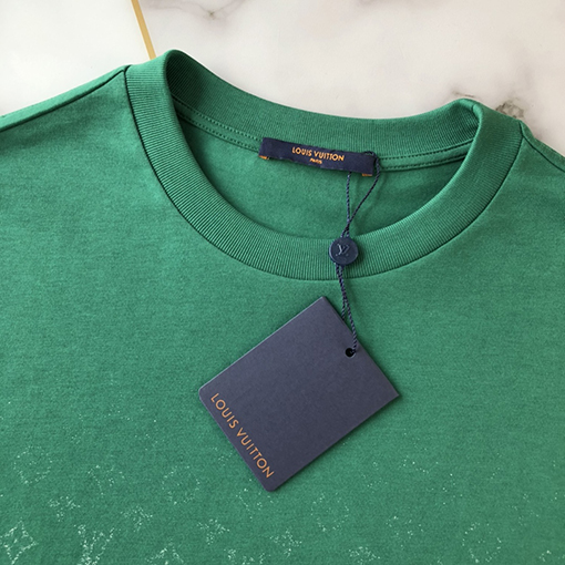 ヴィトン 半袖Tシャツ コピー Louis Vuitton グラデーション モノグラムプリント半袖Tシャツ