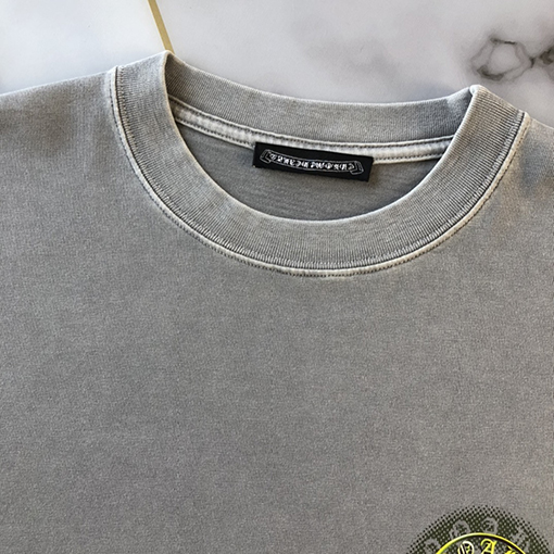 クロムハーツ 半袖Tシャツ CHROME HEART バックプリントにはハイクオリティな大柄プリント