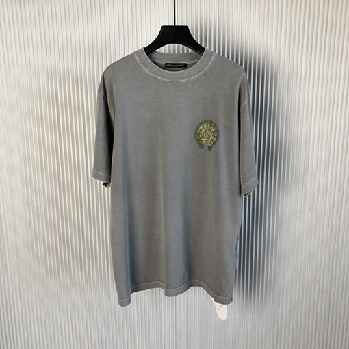 クロムハーツ 半袖Tシャツ CHROME HEART バックプリントにはハイクオリティな大柄プリント