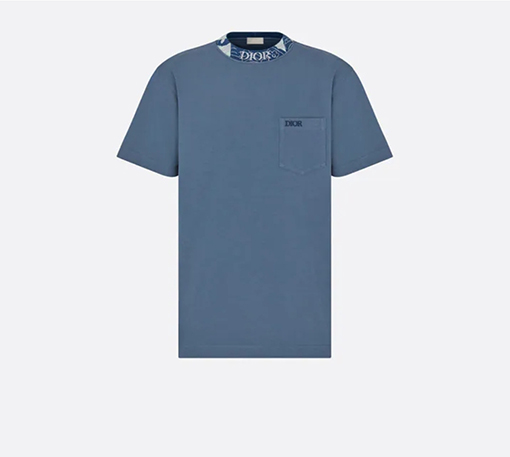 ディオール 半袖Tシャツ コピー 白い平織り編みの精巧な仕上げのトップス