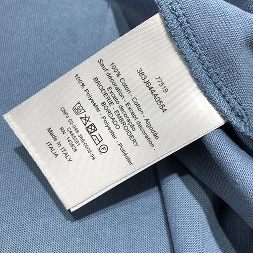 ディオール 半袖Tシャツ コピー 白い平織り編みの精巧な仕上げのトップス