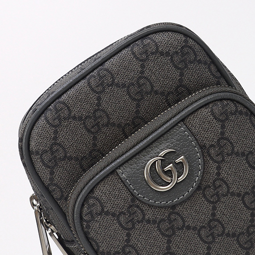 グッチ ショルダー バック GUCCI ラウン , グレー 番号752565