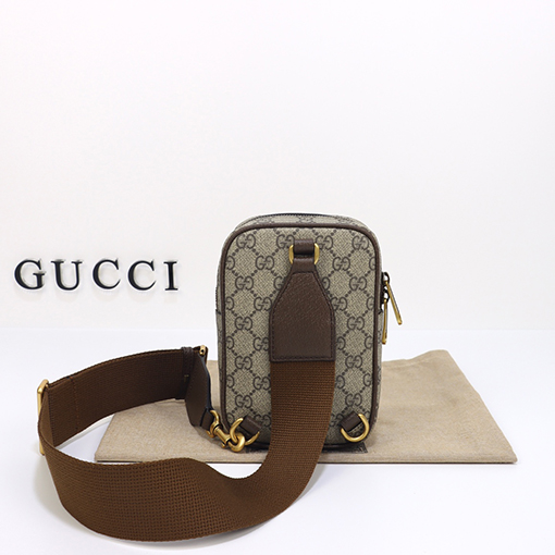 グッチ ショルダー バック GUCCI ラウン , グレー 番号752565