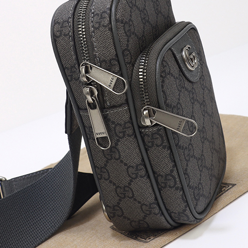 グッチ ショルダー バック GUCCI ラウン , グレー 番号752565