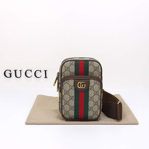 グッチ ショルダー バック GUCCI ラウン , グレー 番号752565