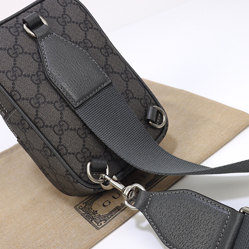 グッチ ショルダー バック GUCCI ラウン , グレー 番号752565