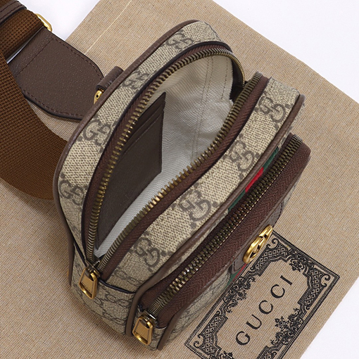 グッチ ショルダー バック GUCCI   ラウン , グレー 番号752565